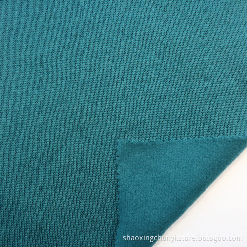 Hochwertige 100% Polyester einfache weiche und dehnbare Schussgestricke lose Fleece -Stoff für Kleidungsstoffe Home Textile